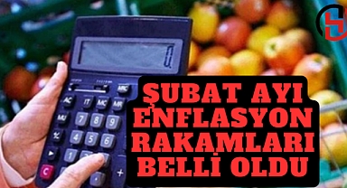 Şubat ayı enflasyon rakamları belli oldu
